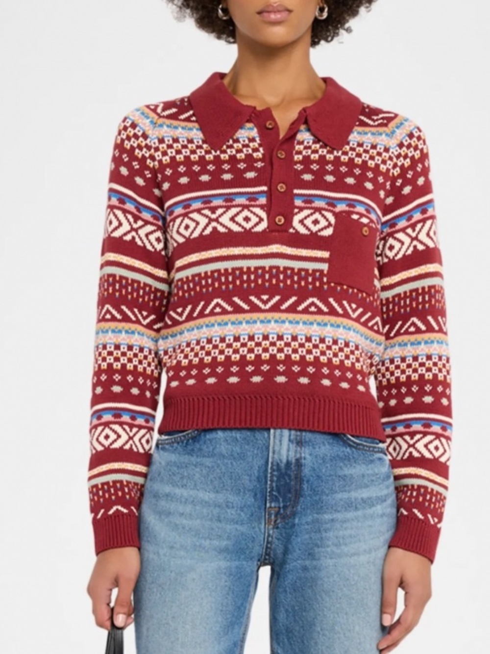 Alix Of Bohemia Liza Fairisle Raglan Sweater